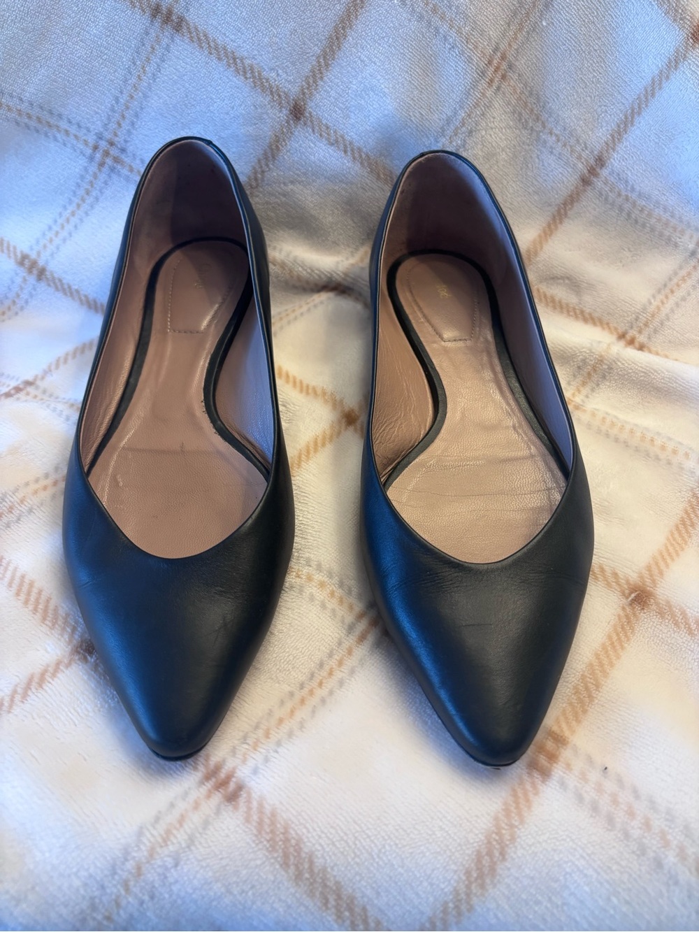 Chloe Classic Black Pointed-Toe Flats